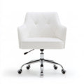 Fauteuil de bureau ergonomique aux lignes épurées, coloris blanc