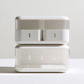 Tour de rangement étroite en plastique, coloris blanc